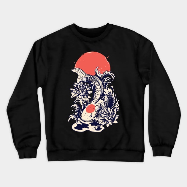 Japanese Koi Carp Crewneck Sweatshirt by Buy Custom Things